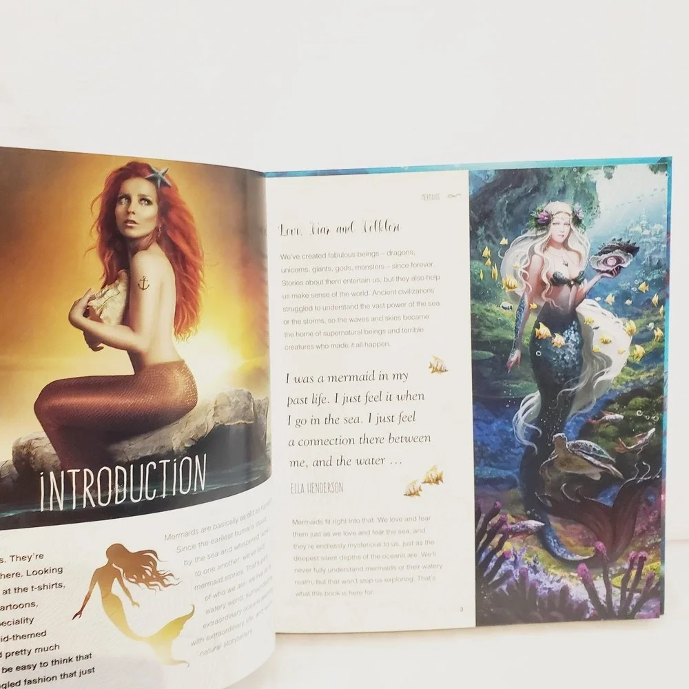 Set of 2 The Magical History of Mermaids and Unicorns By Russ Thorne Foreword